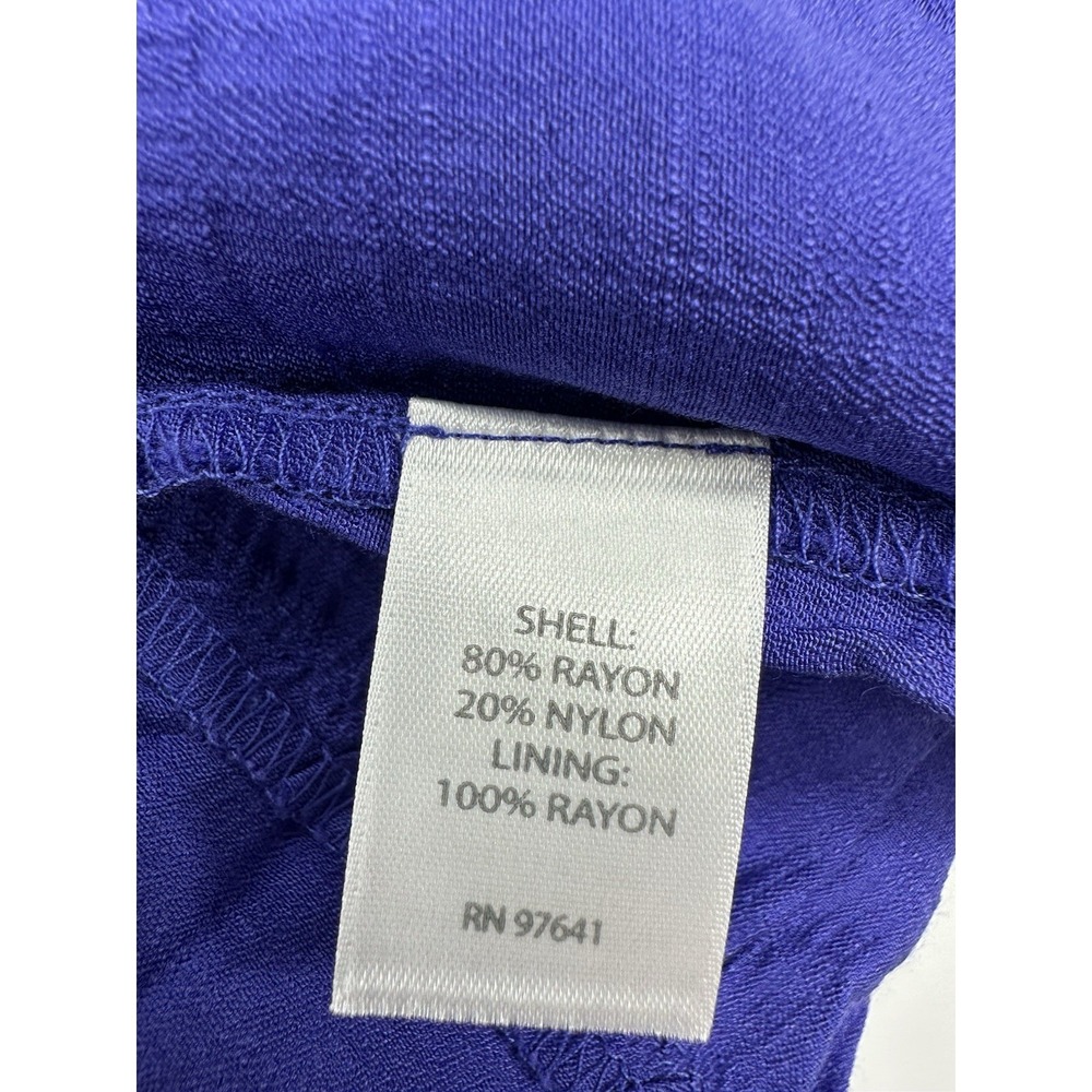 J.Jill Saguaro Tiered Maxi Dress 3X Royal Purple Boho Resort Coastal Grandma - Picture 5 of 14